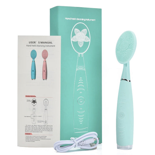 Ultrasonic Facial Cleansing Rechargeable Vibration Face Cleaning Brush