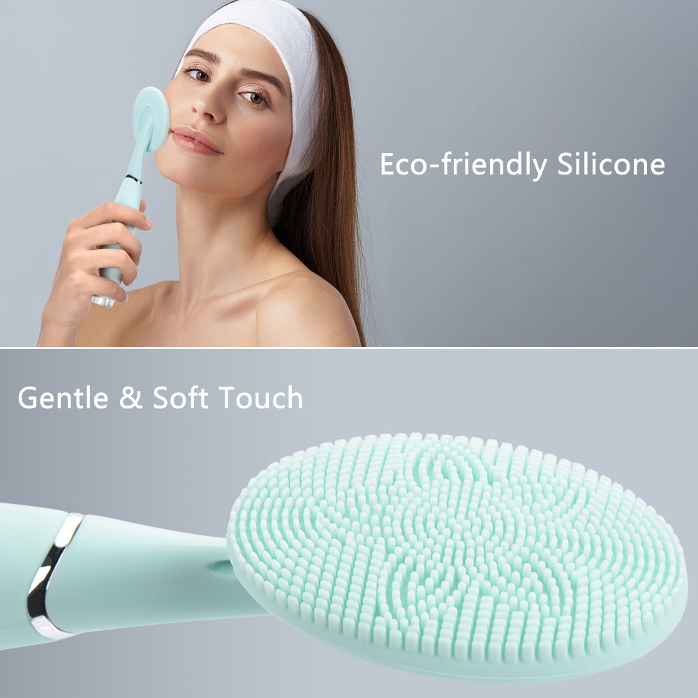 Ultrasonic Facial Cleansing Rechargeable Vibration Face Cleaning Brush